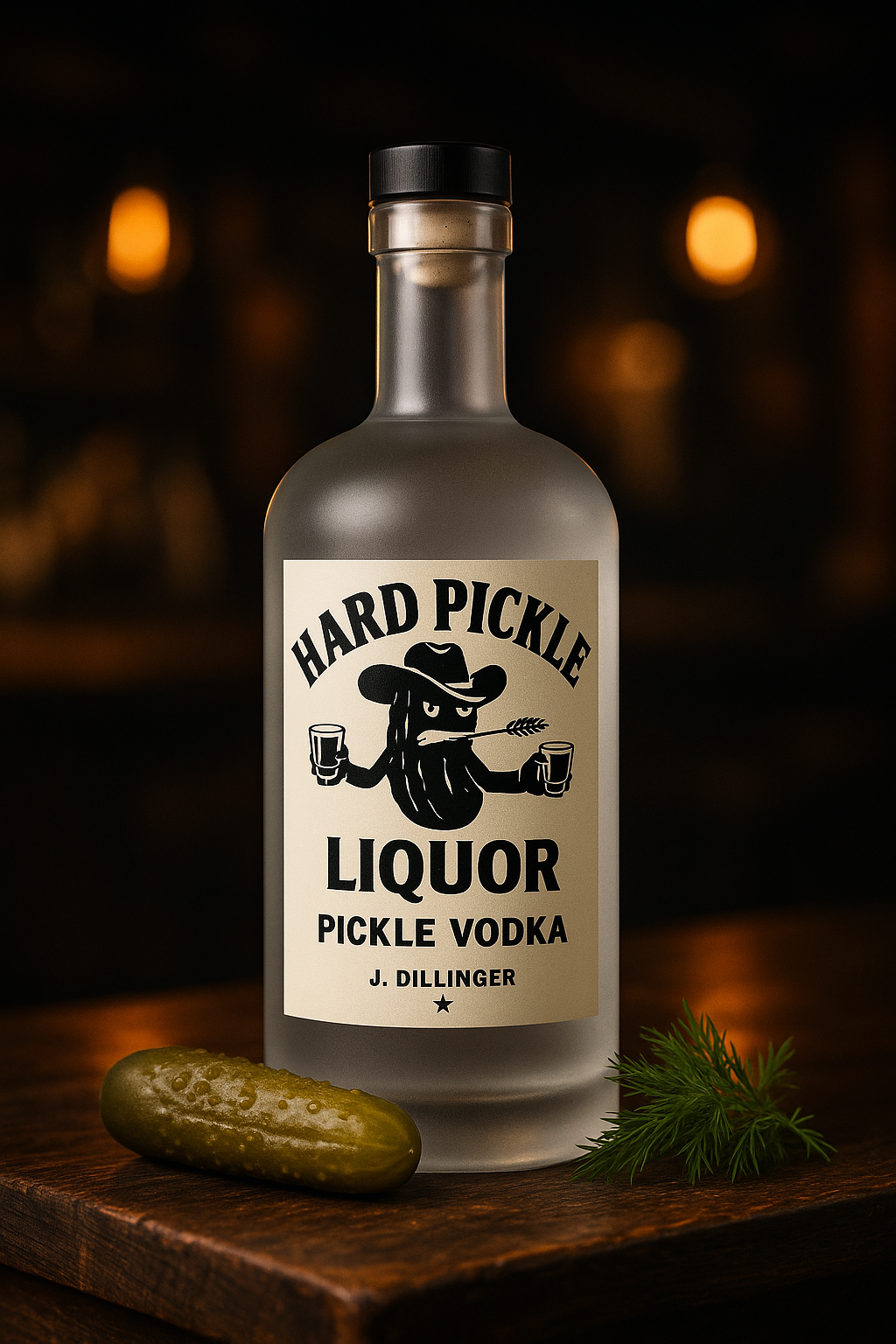 Hard Pickle Vodka bottle